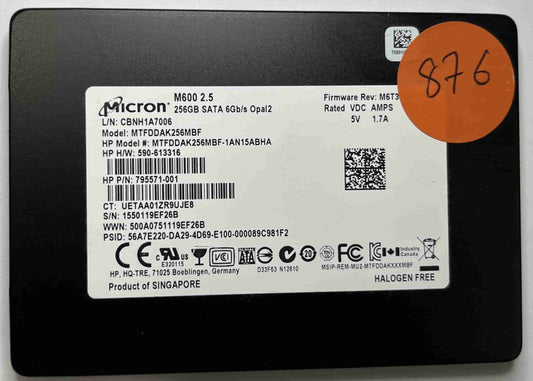 MICRON MTFDDAK256MBF (876) SSD for Sale