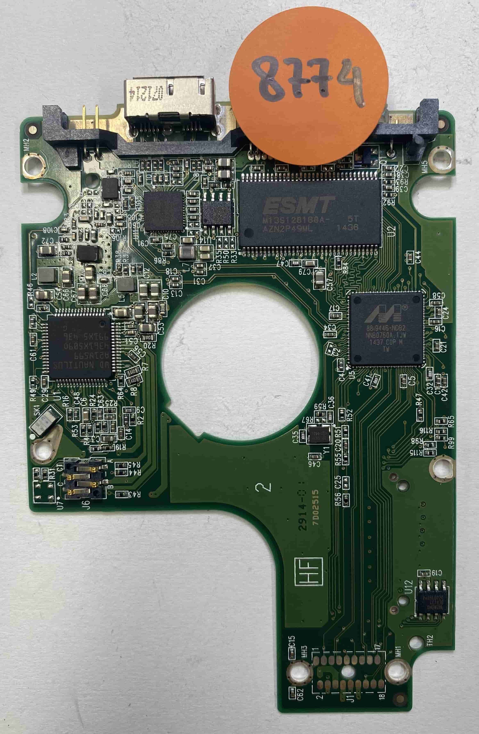 Western Digital WD10JMVW-11AJGS2 2060-771961-001 REV A  PCB for Sale