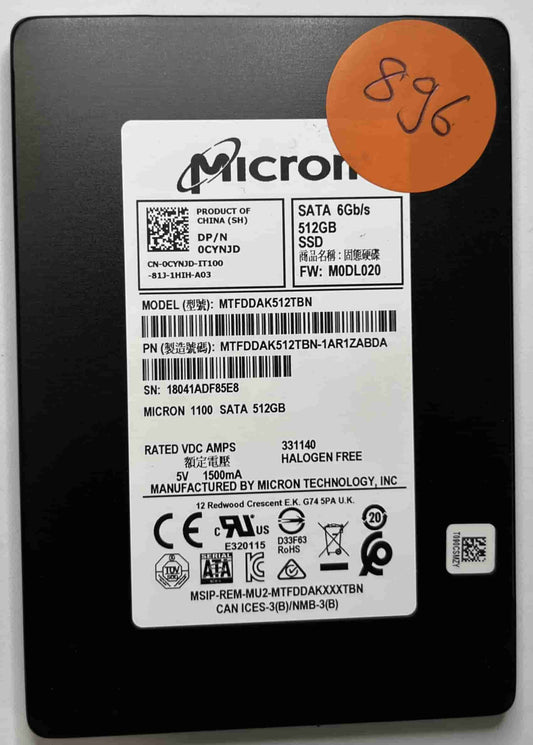 MICRON MTFDDAK512TBN MTFDDAK512TBN-1AR1ZABDA (896) SSD for Sale