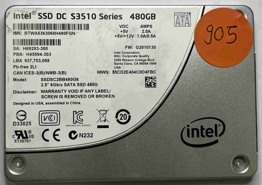 INTEL SSDSC2BB480G6 (905) SSD for Sale