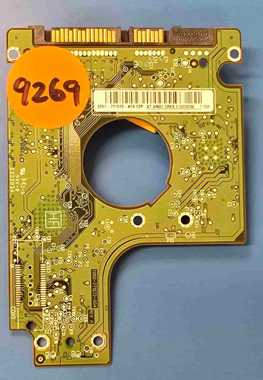 Western Digital WD7500KPVT-65HT5T1 2060-771672-004 REV A 608436-002 PCB for Sale