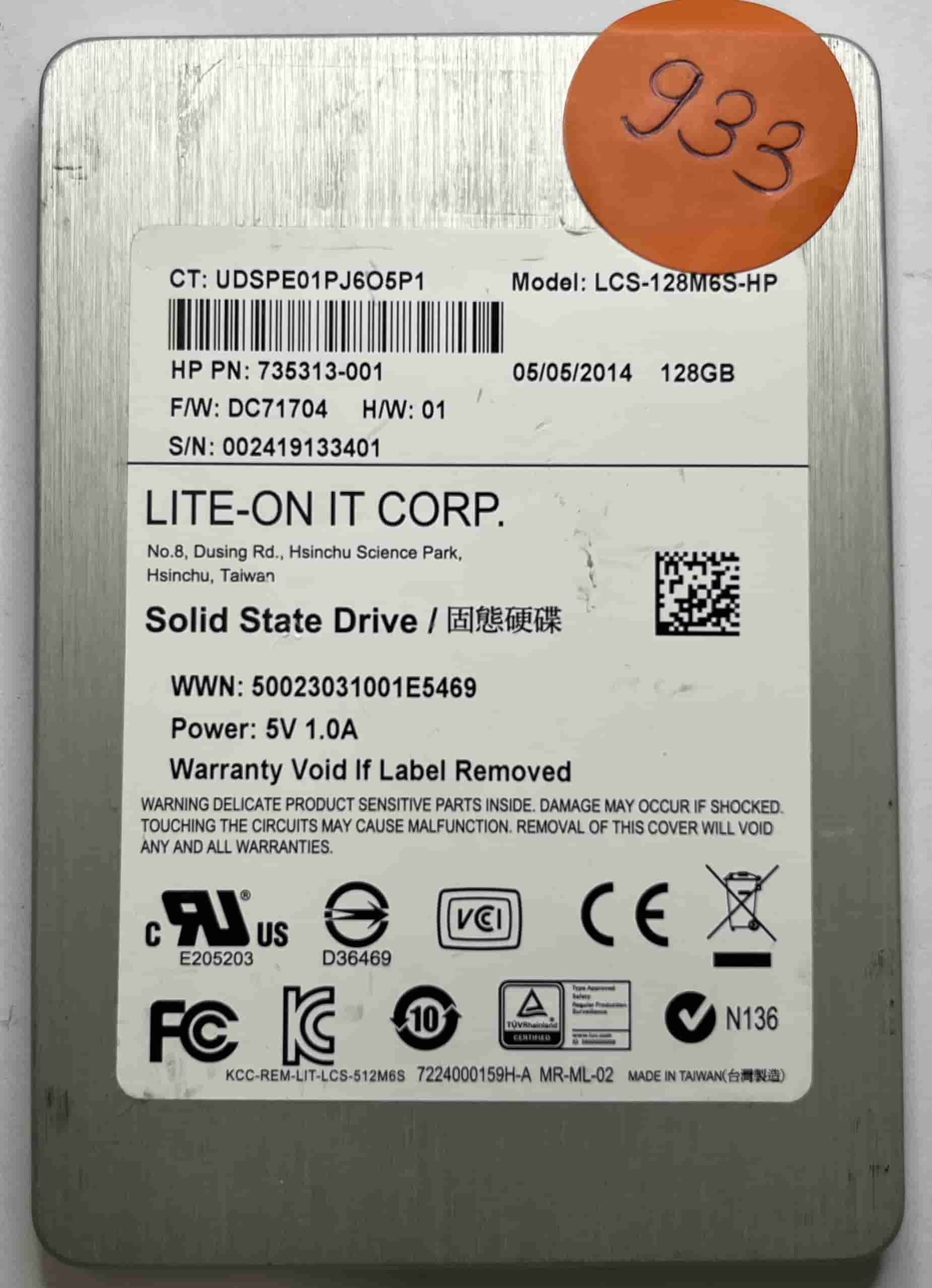 LITEONIT LCS-128M6S (933) SSD for Sale