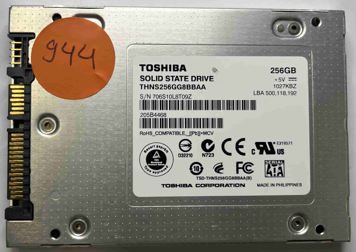 TOSHIBA THNS256GG8BBAA (944) SSD for Sale