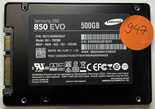 SAMSUNG MZ-75E500 MZ7LN500HMJP (947) SSD for Sale