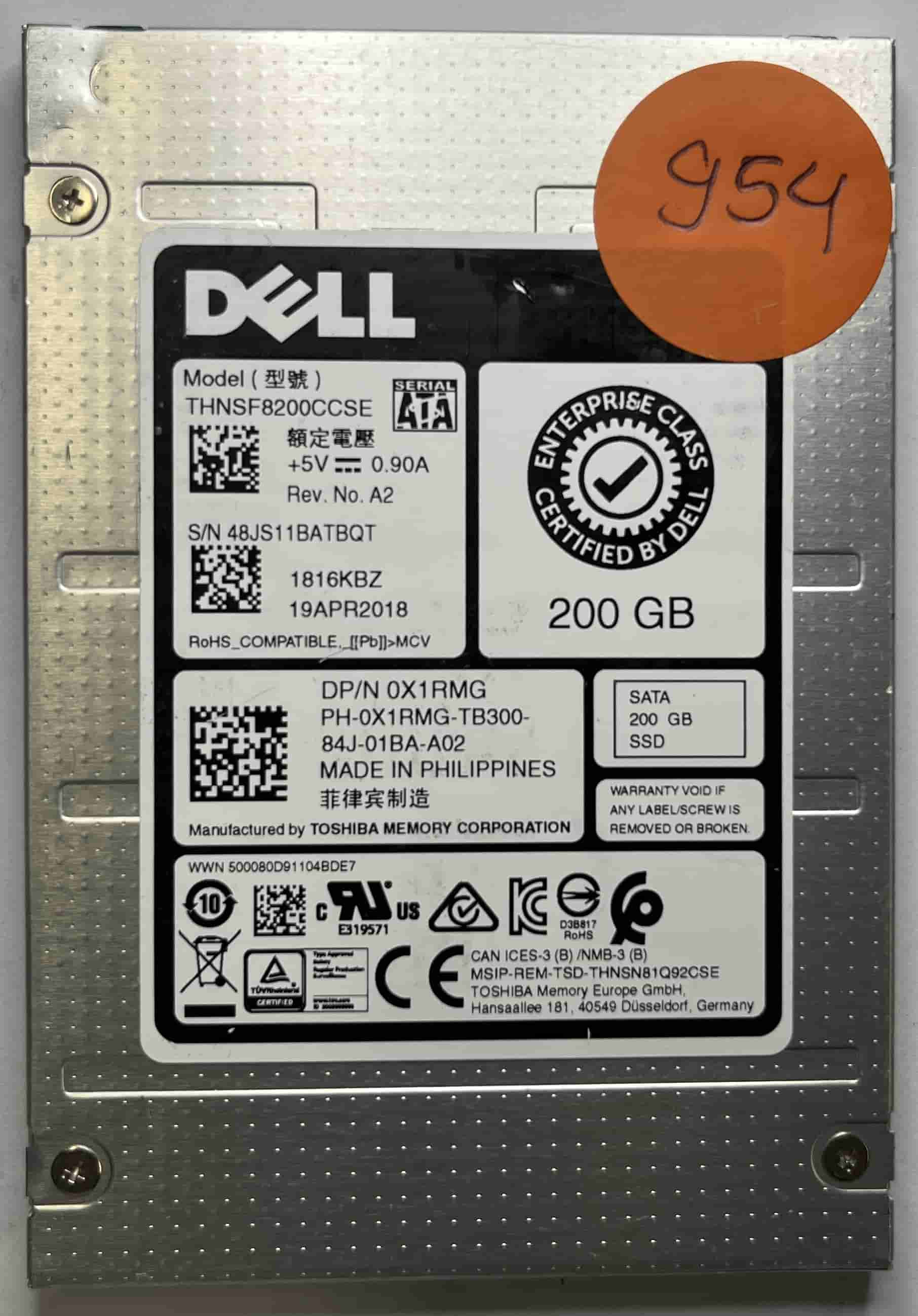 DELL THNSF8200CCSE (954) SSD for Sale