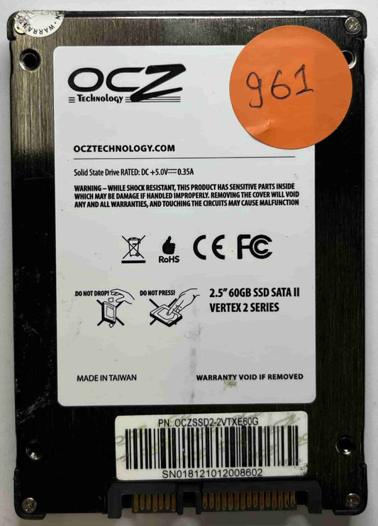 OCZ VERTEX2 OCZSSD2-2VTXE60G (961) SSD for Sale