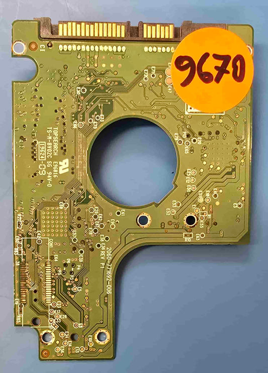 Western Digital WD2500BEKT-66PVMT0 2060-771692-006 REV P1 2BUZN007Z1D5IM PCB for Sale