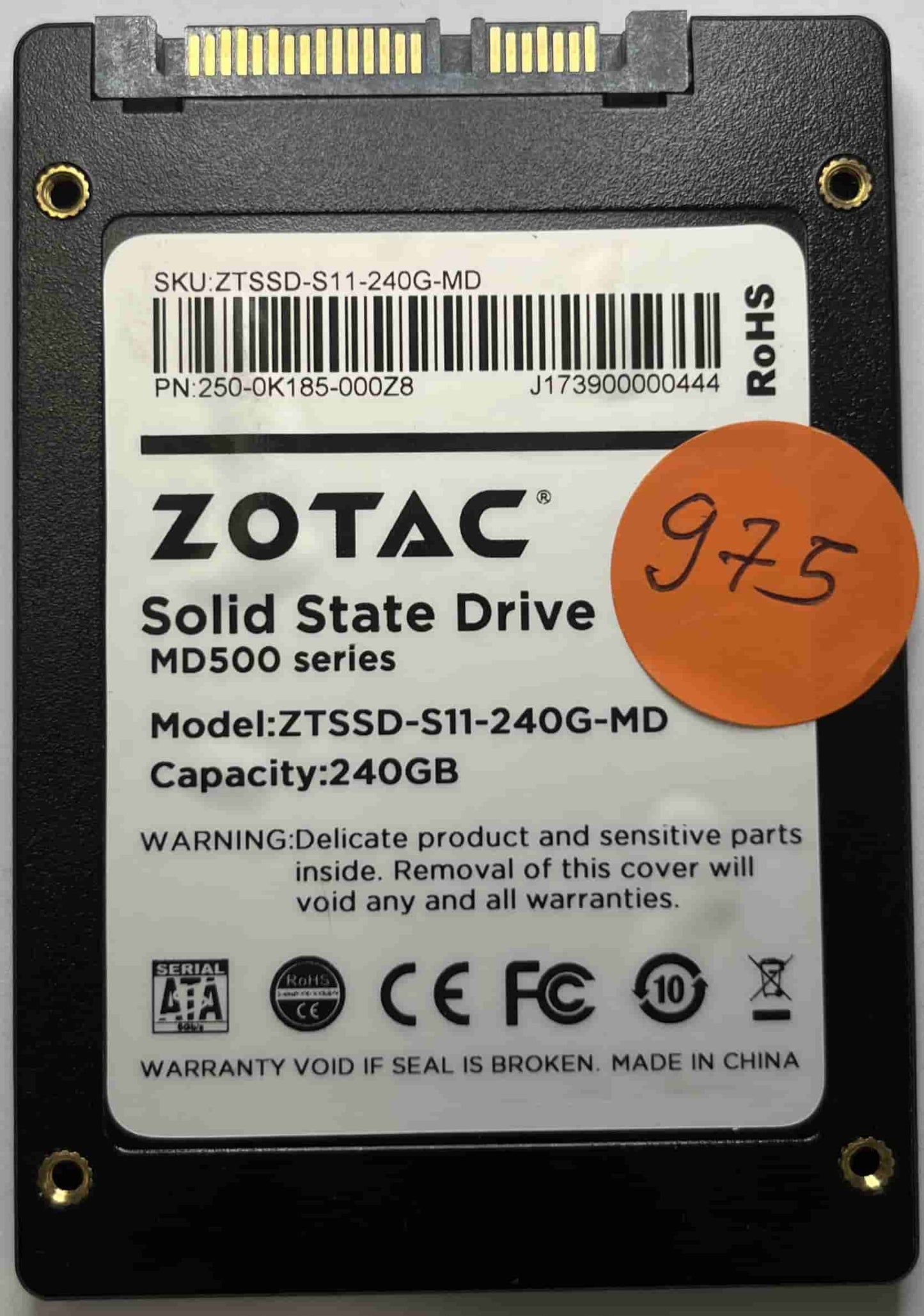 ZOTAC ZTSSD-S11-240G-TD 250-0K185-000Z8 (975) SSD for Sale