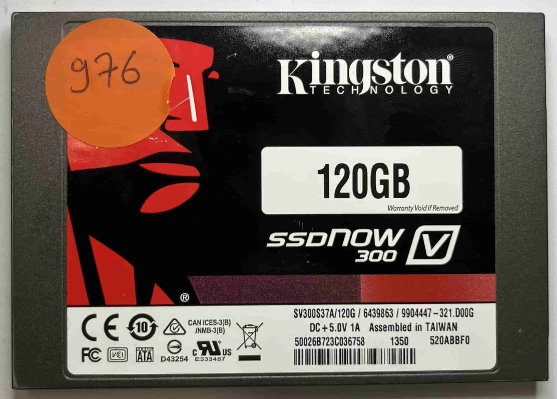 KINGSTON SV300S37A120G (976) SSD for Sale