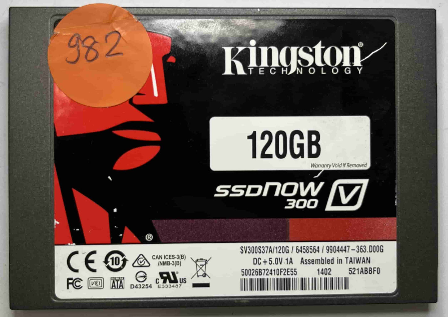 KINGSTON SV300S37A120G (982) SSD for Sale