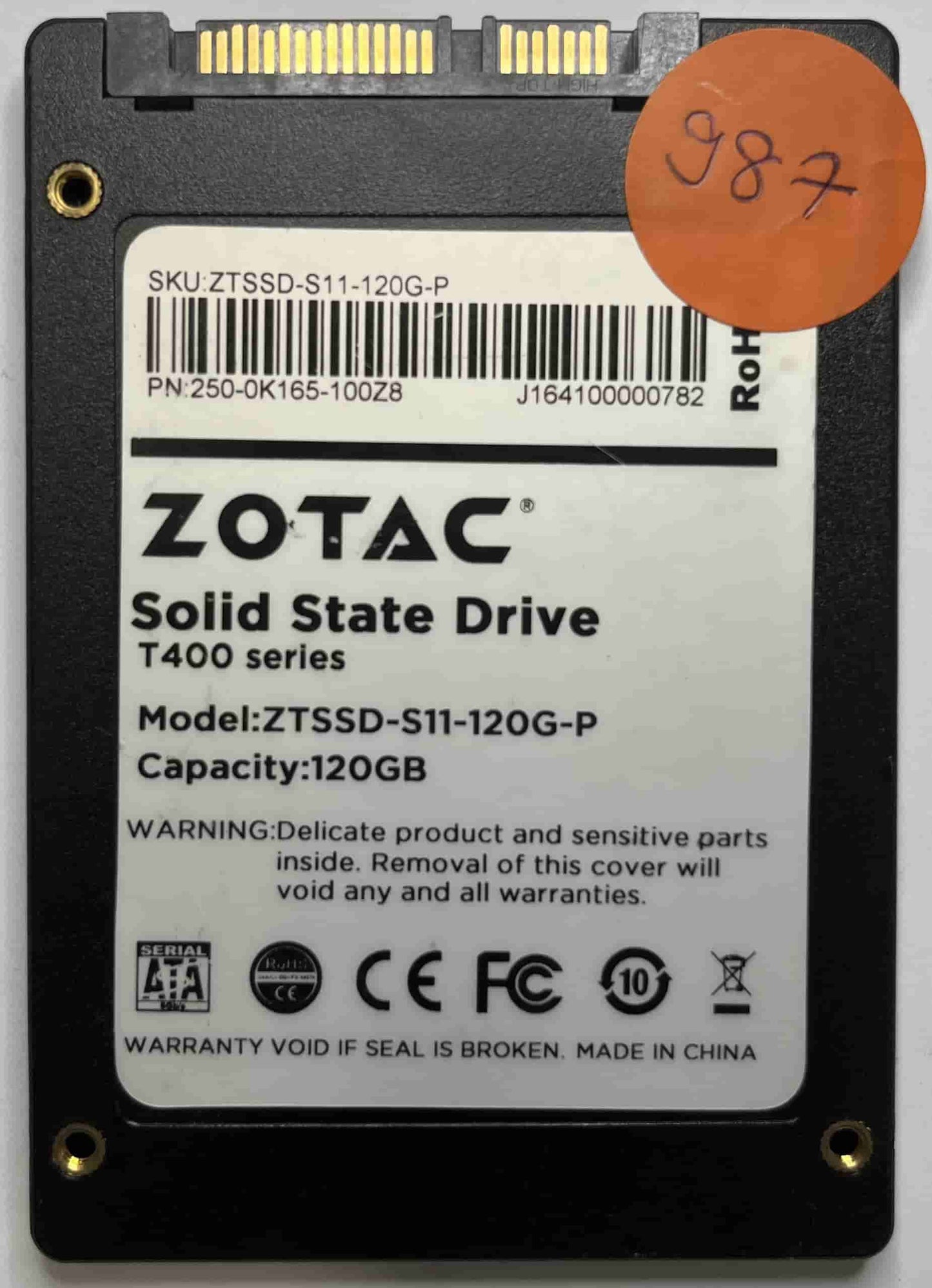 ZOTAC ZTSSD-S11-120G-P 250-0K165-100Z8 (987) SSD for Sale