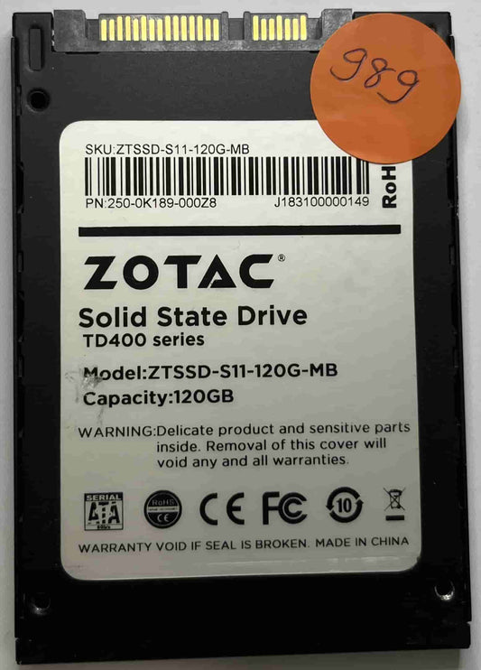 ZOTAC ZTSSD-S11-120G-MB 250-0K189-000Z8 (989) SSD for Sale