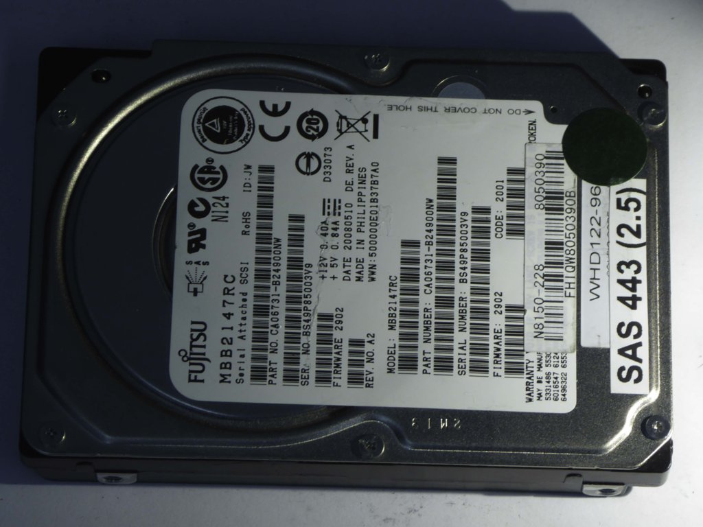 FUJITSU MBB2147RC  CA06731-B24900NW Drives