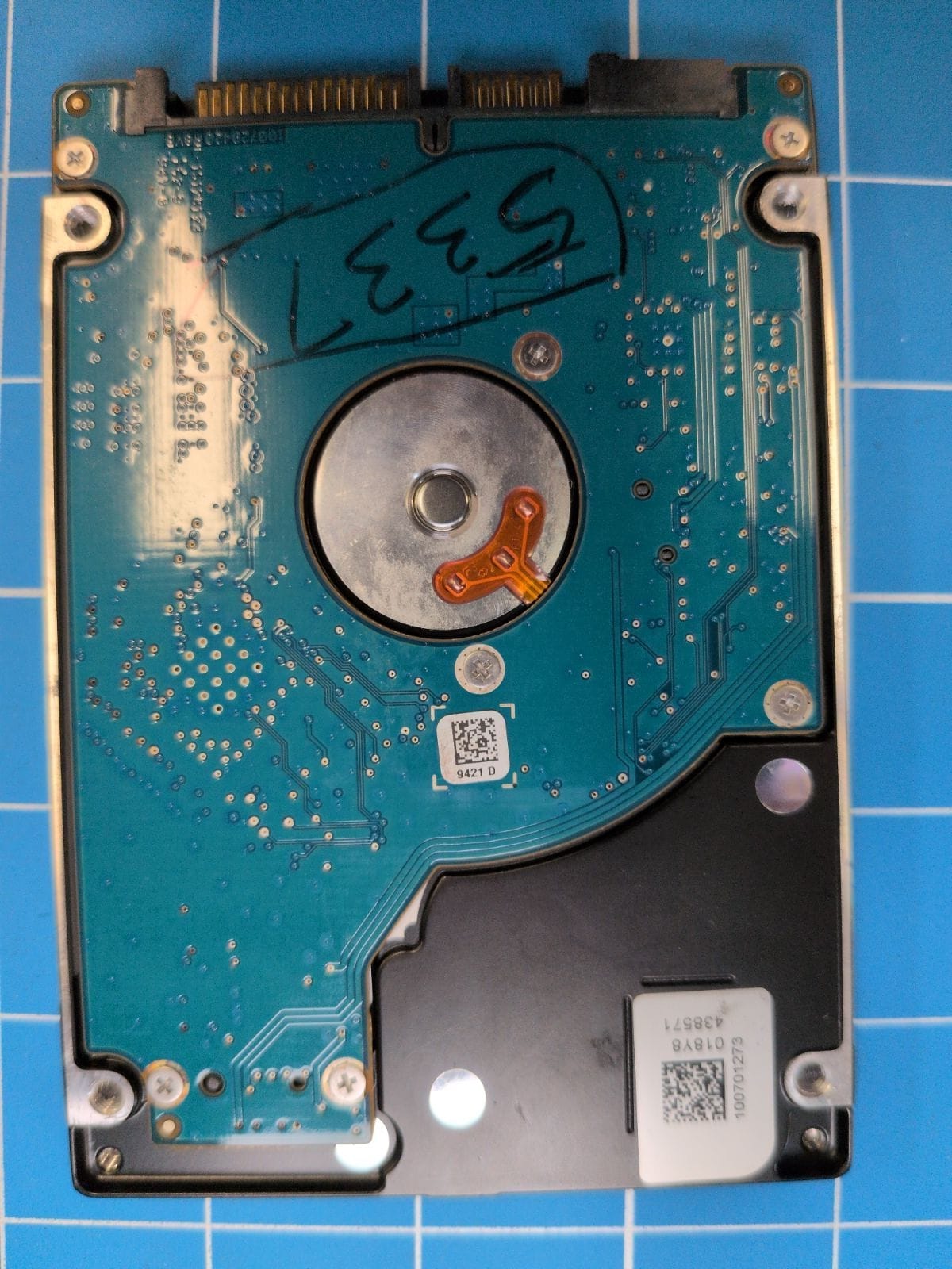 SG106 drive label (back)
