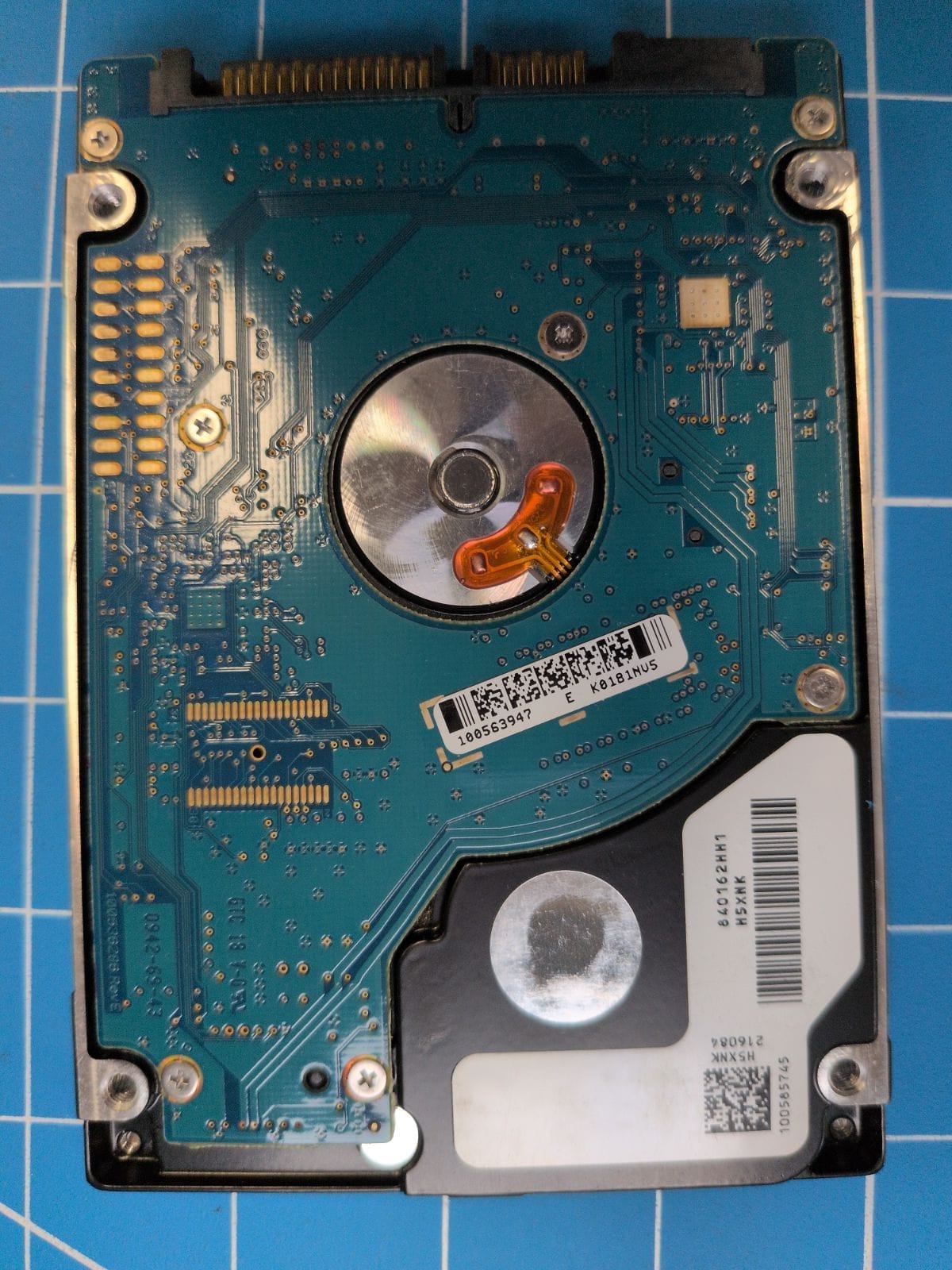 SG114 drive label (back)
