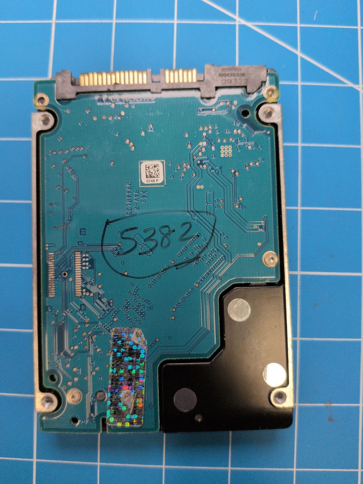 SG151 drive label (back)