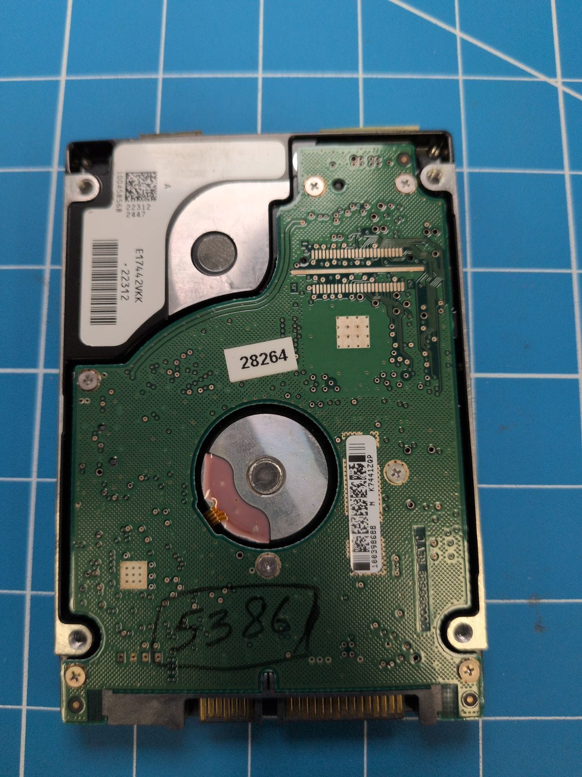 SG155 drive label (back)