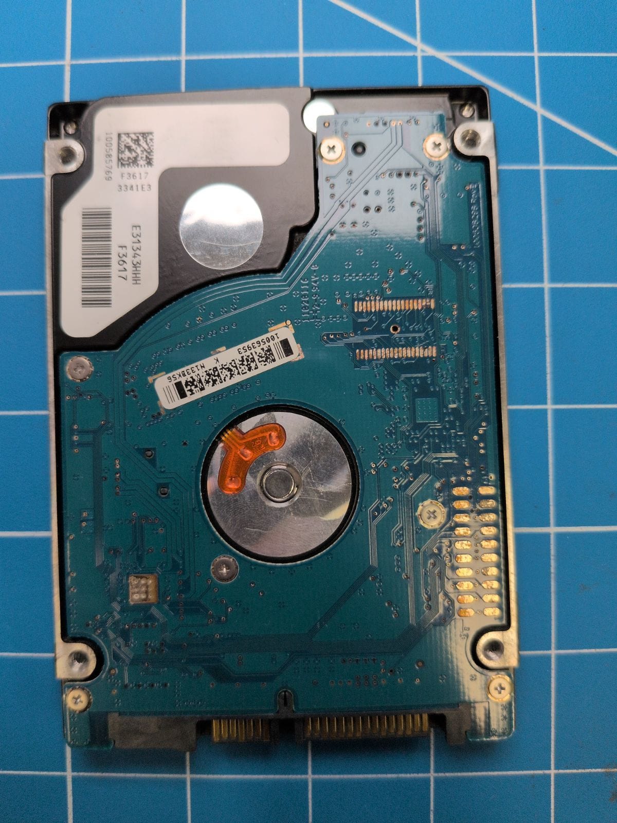 SG180 drive label (back)