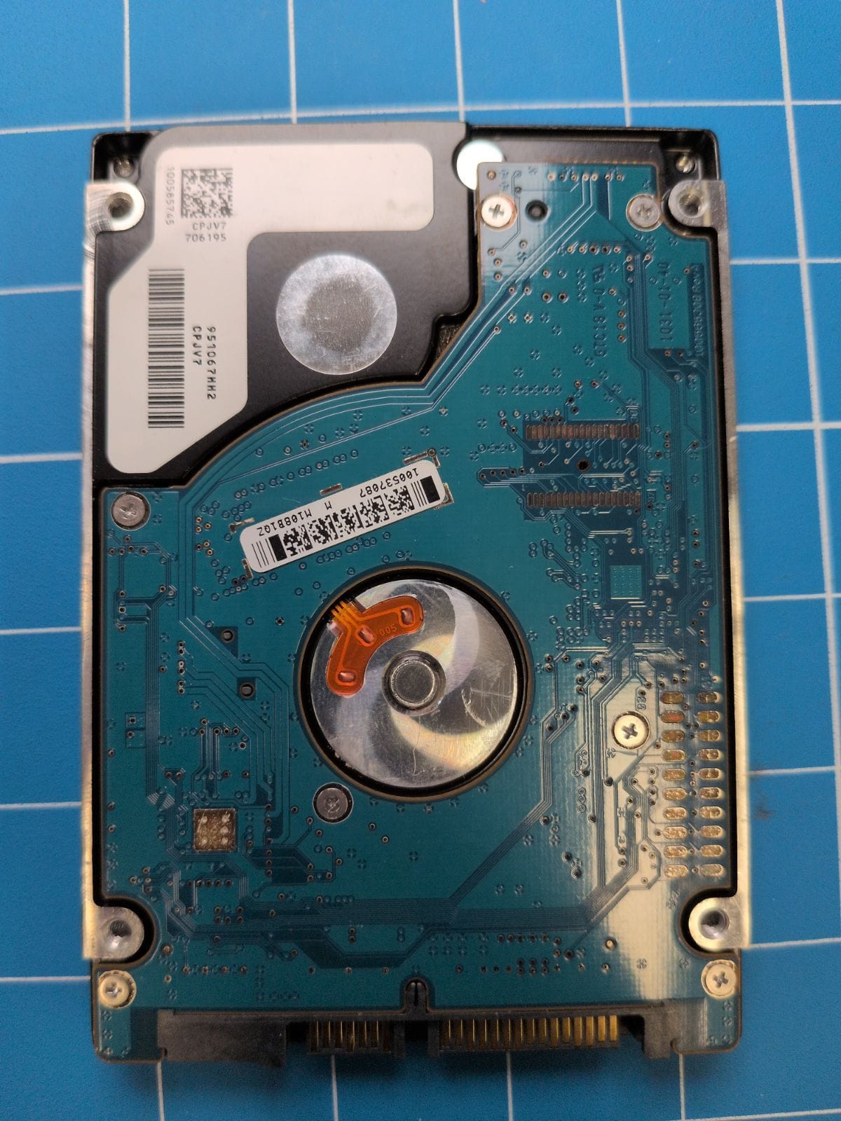 SG190 drive label (back)