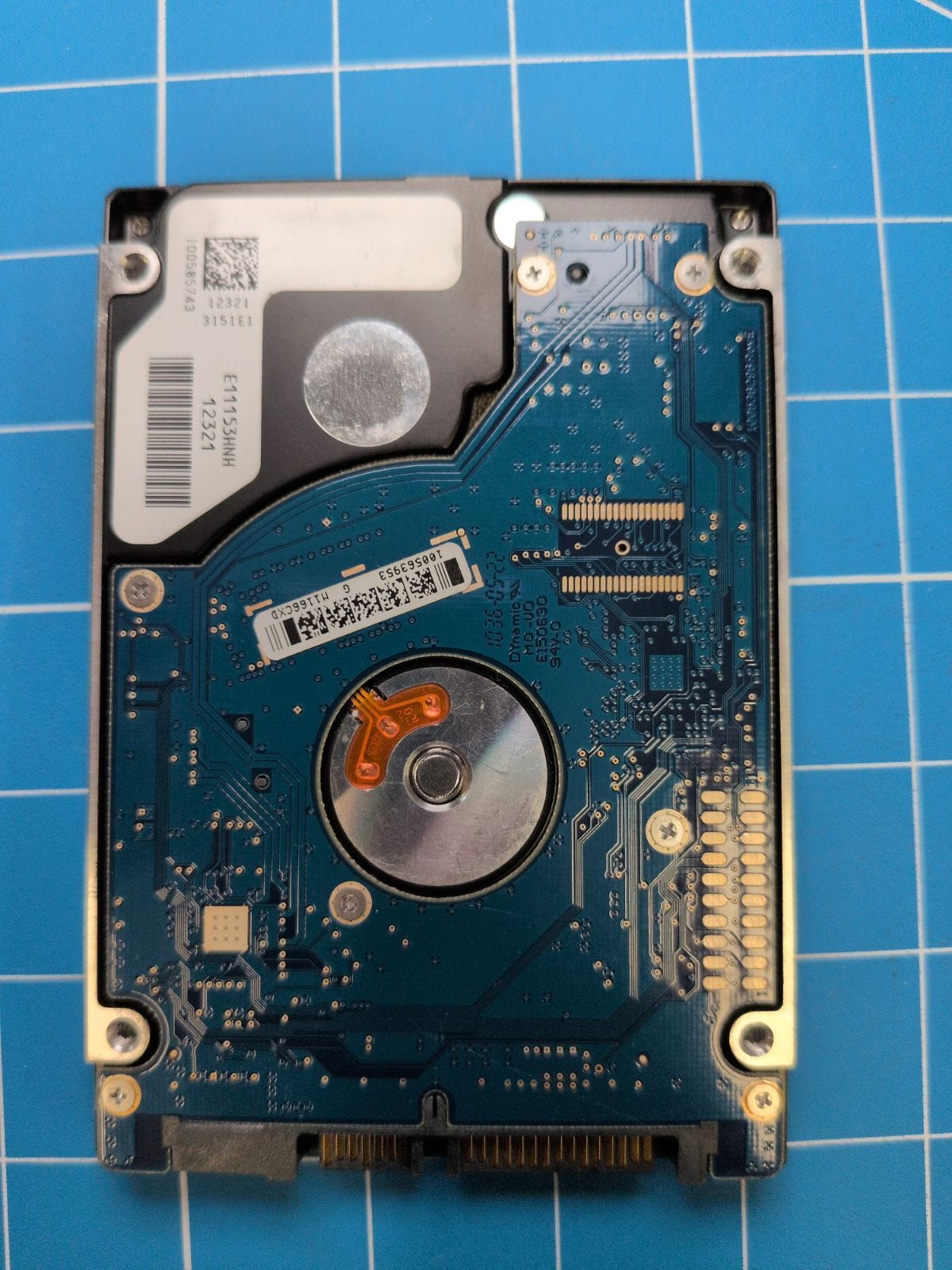 SG215 drive label (back)