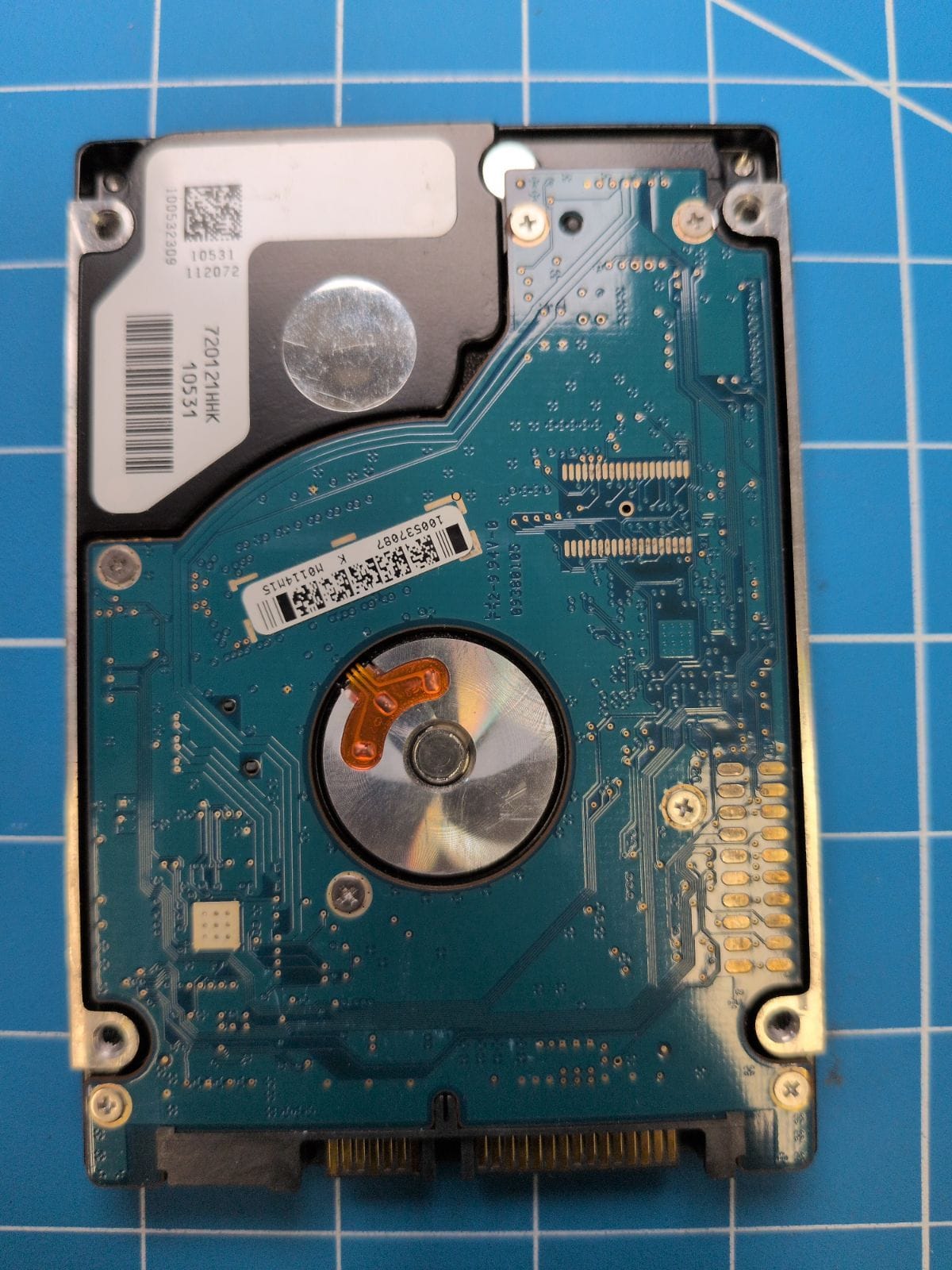 SG222 drive label (back)