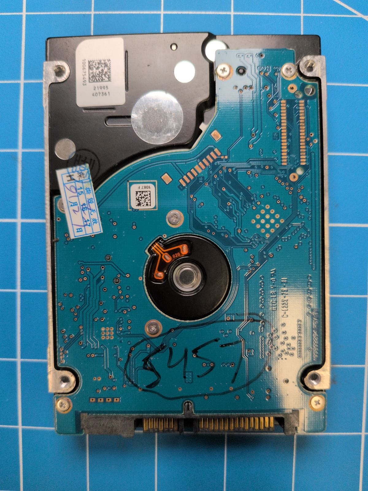 SG228 drive label (back)