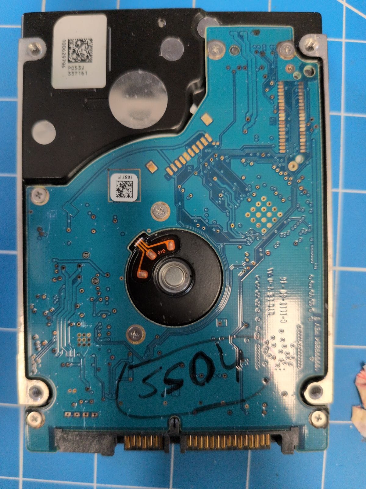 SG275 drive label (back)