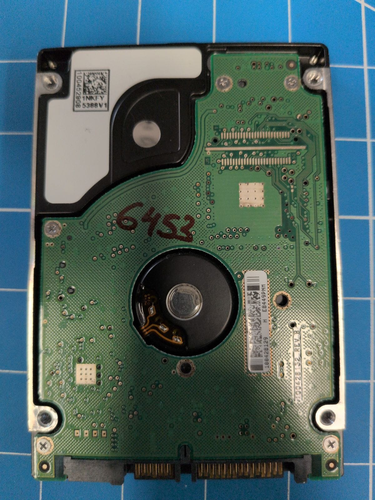 SG308 drive label (back)