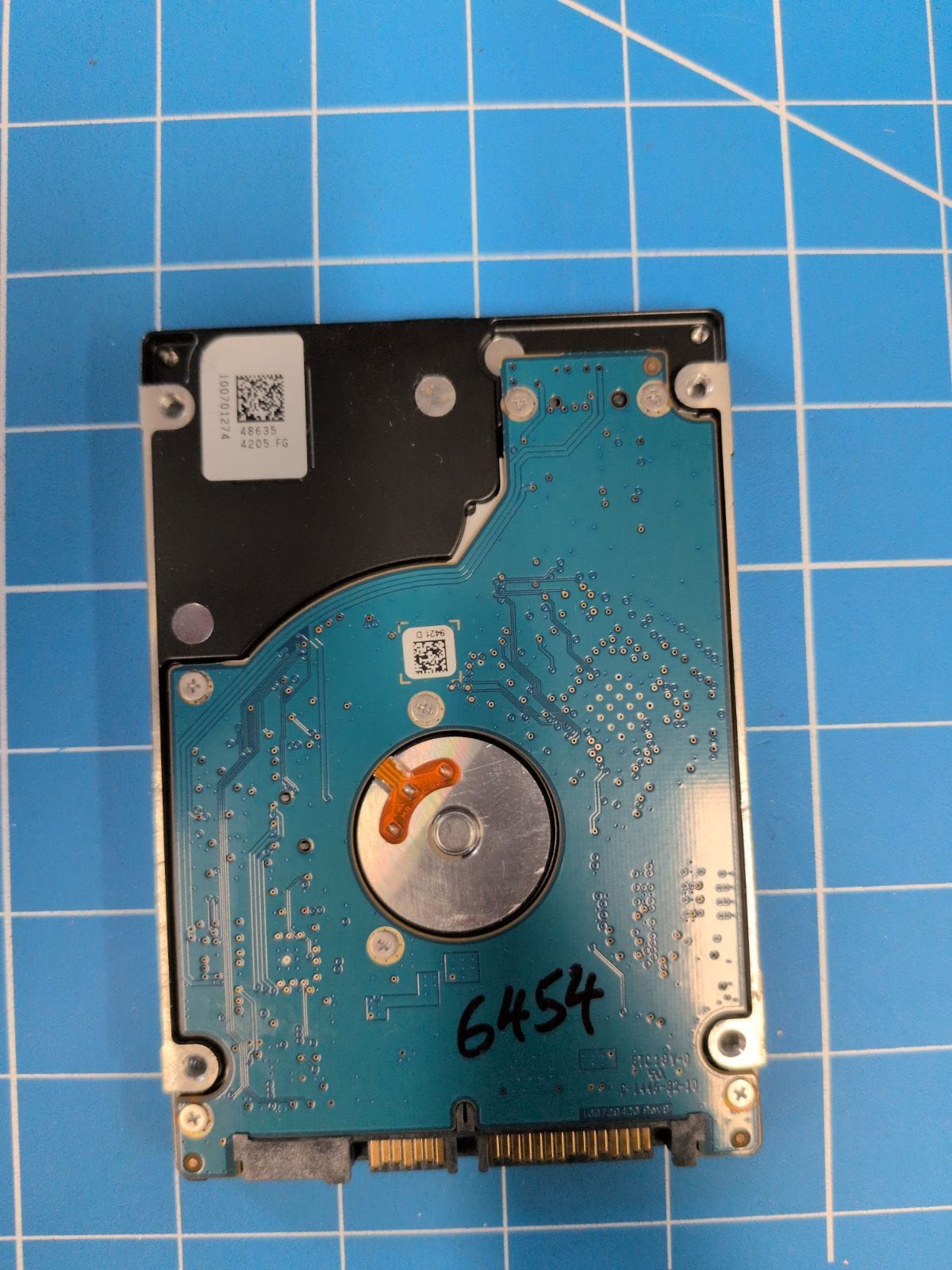 SG309 drive label (back)