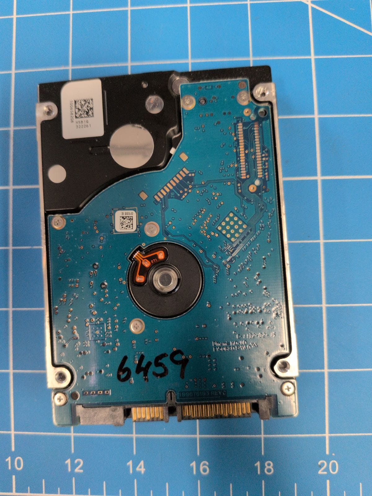 SG314 drive label (back)
