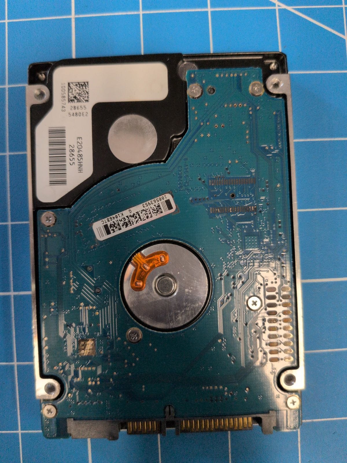 SG320 drive label (back)