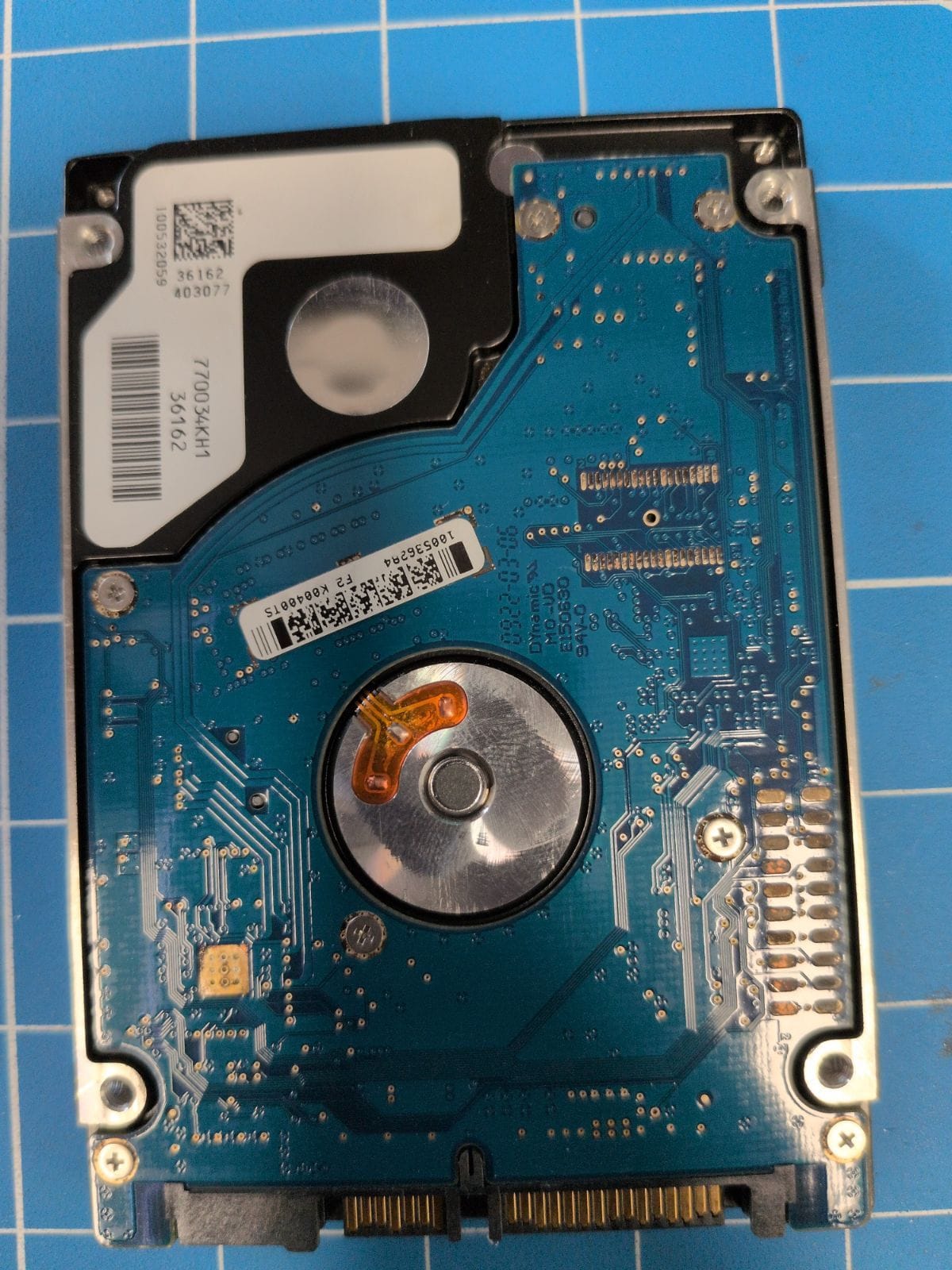 SG327 drive label (back)