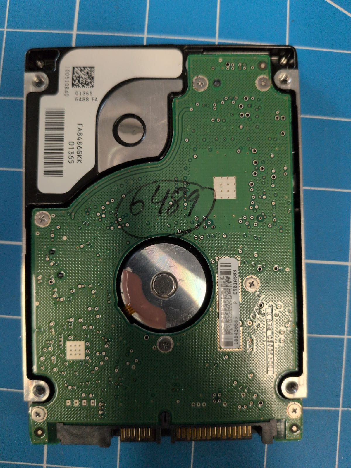 SG344 drive label (back)