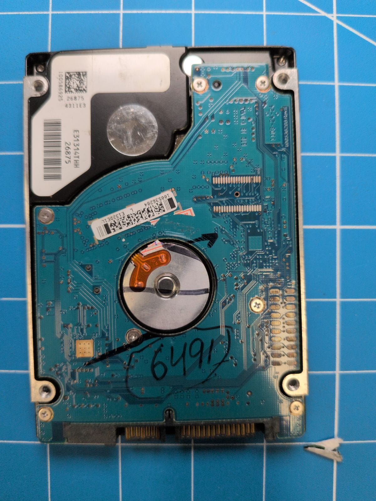SG346 drive label (back)