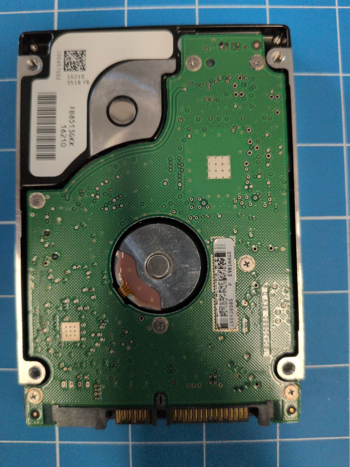 SG374 drive label (back)