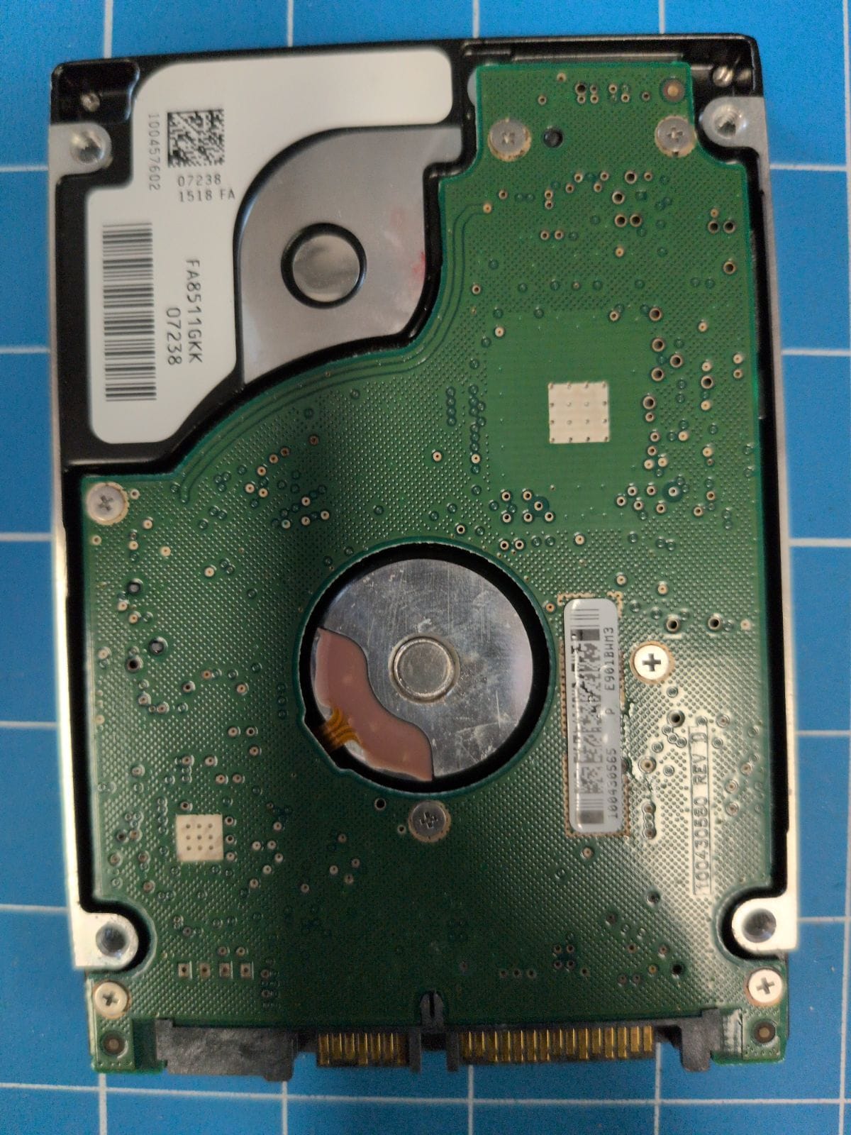 SG375 drive label (back)