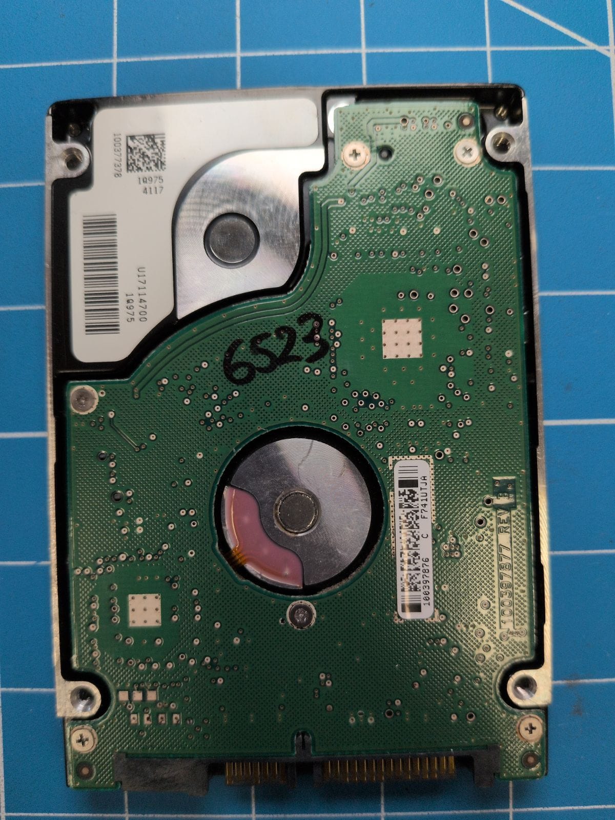 SG378 drive label (back)