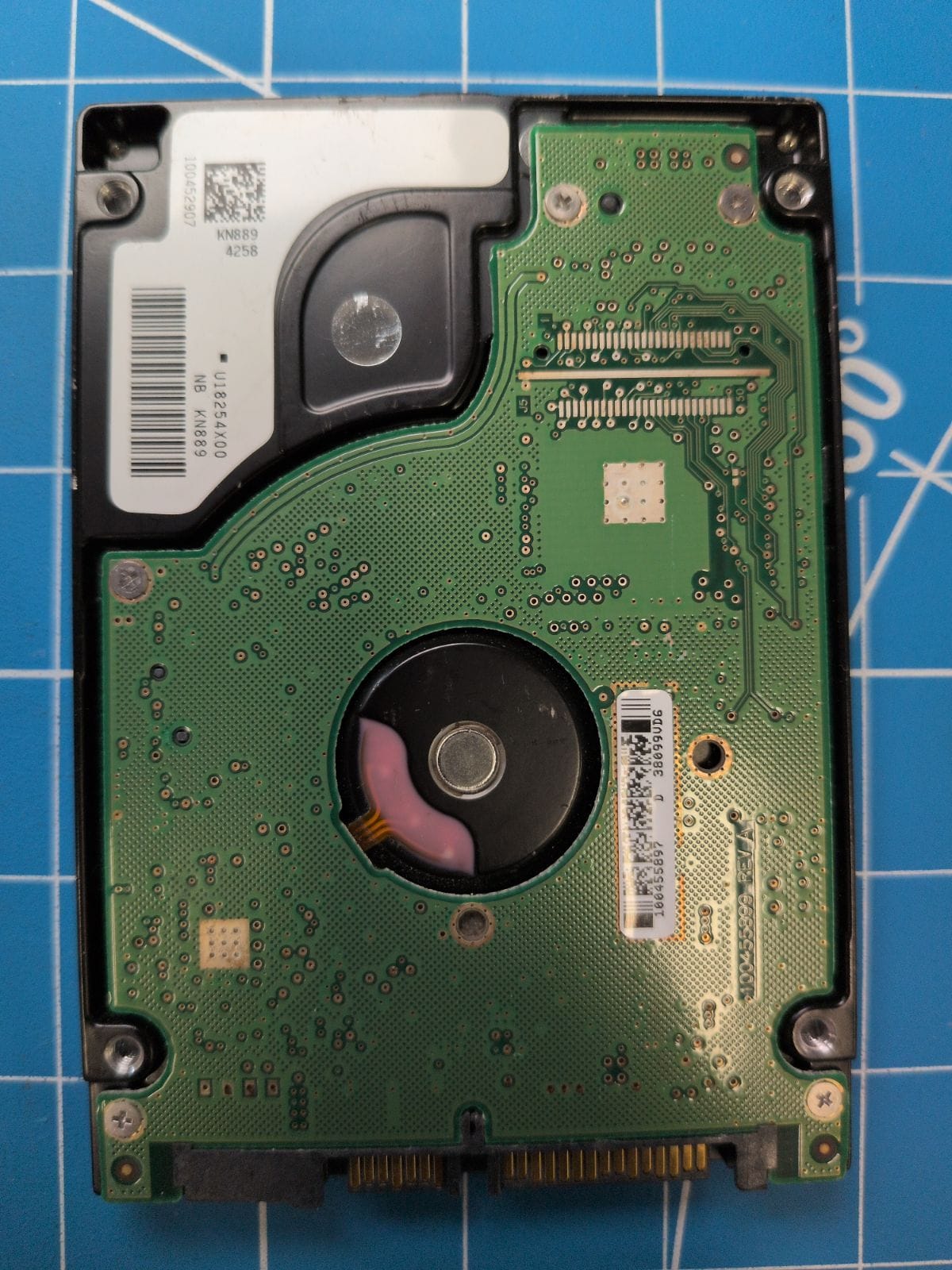 SG518 drive label (back)