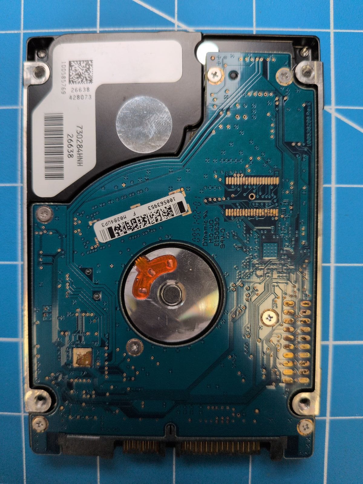 SG527 drive label (back)