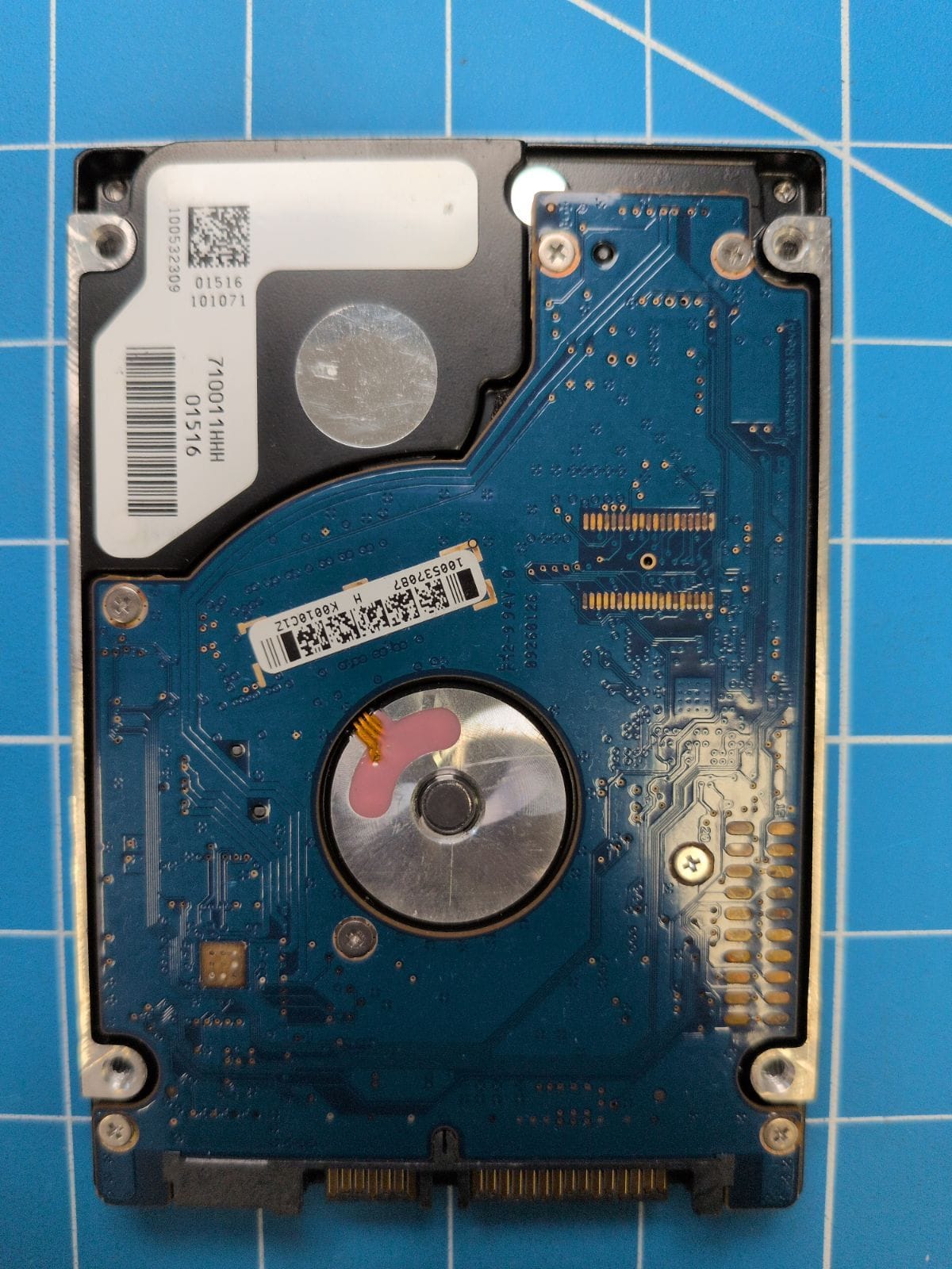 SG545 drive label (back)