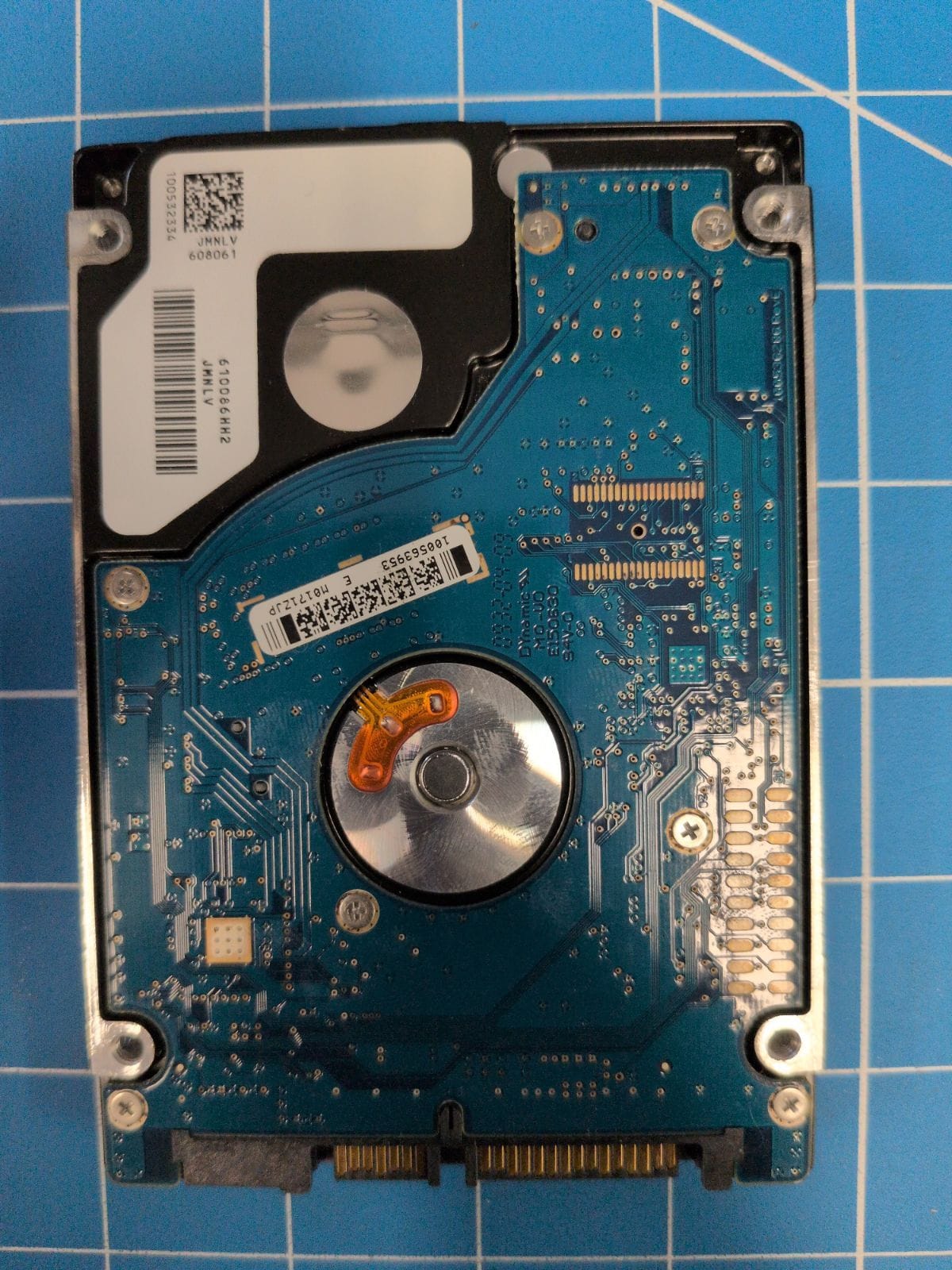 SG574 drive label (back)