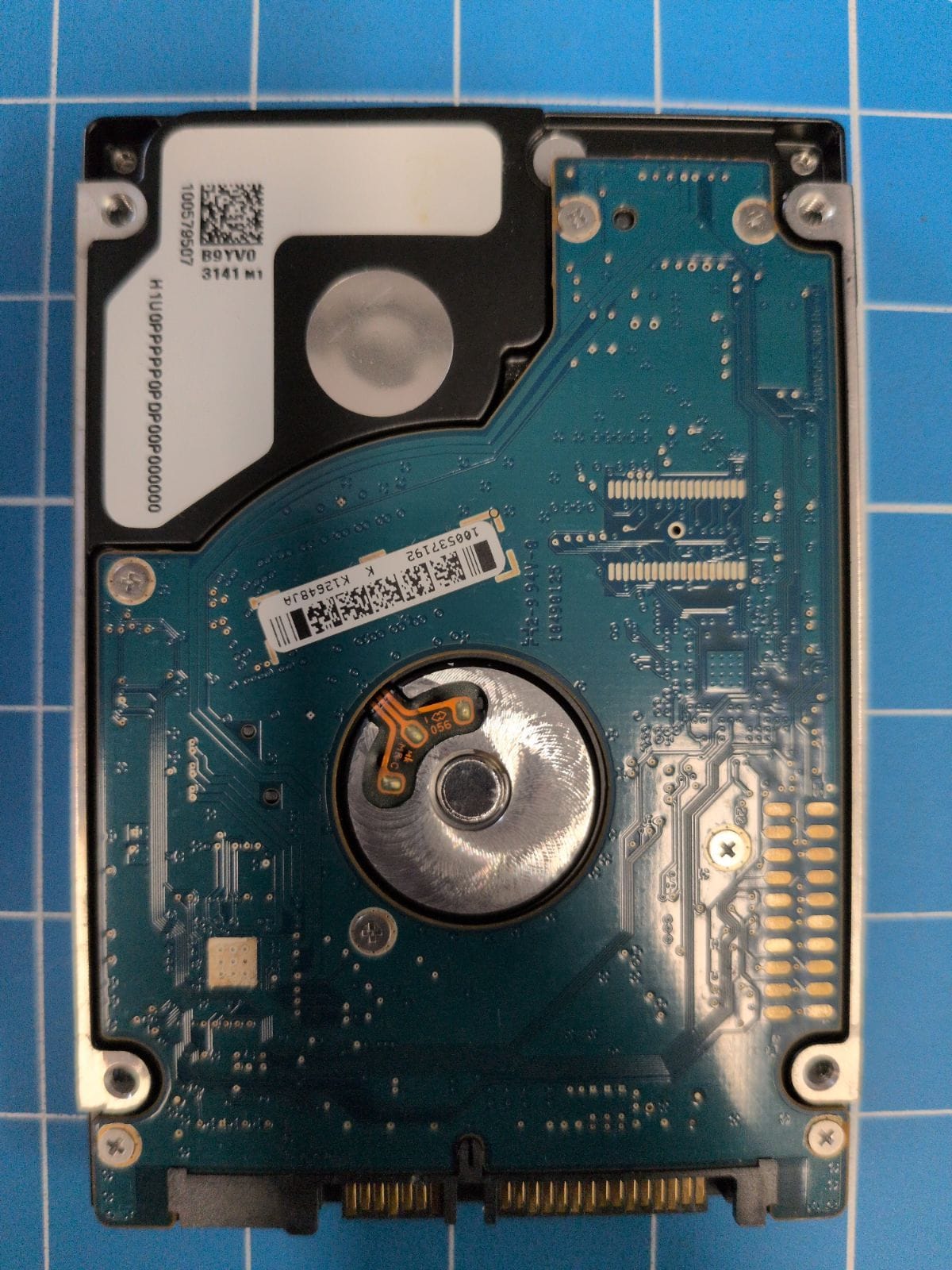 SG580 drive label (back)