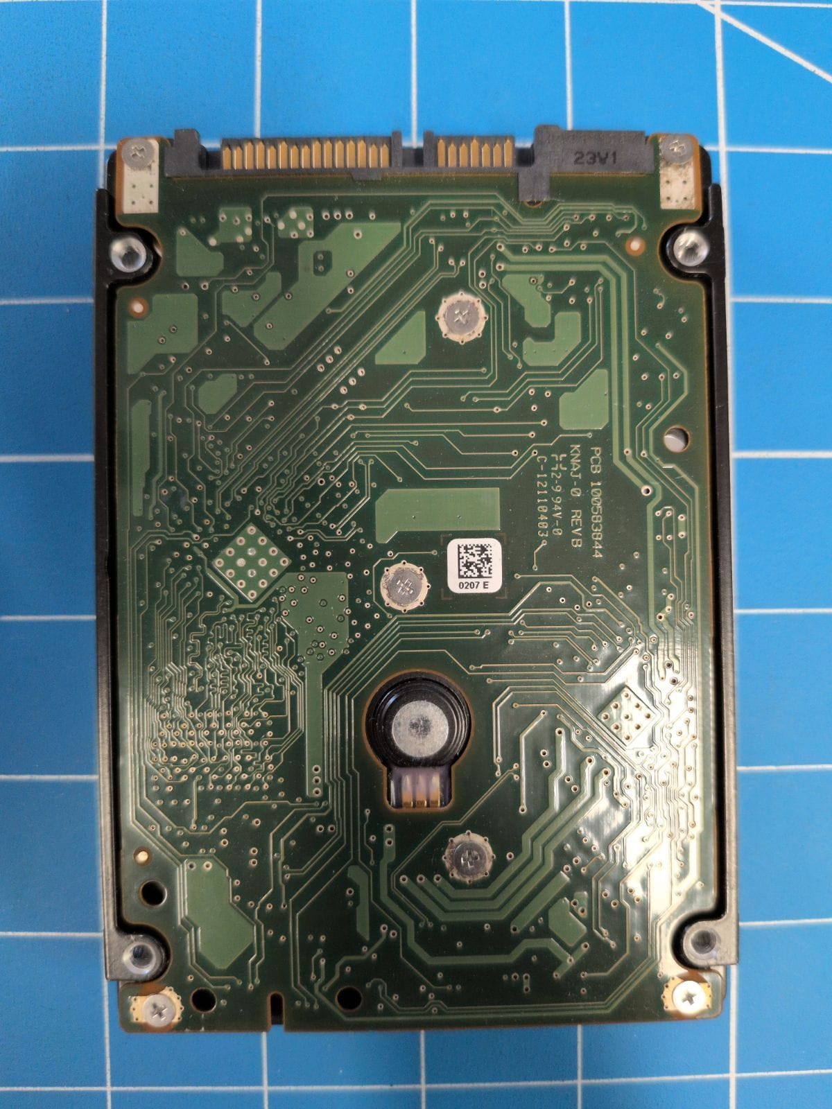 SG598 drive label (back)