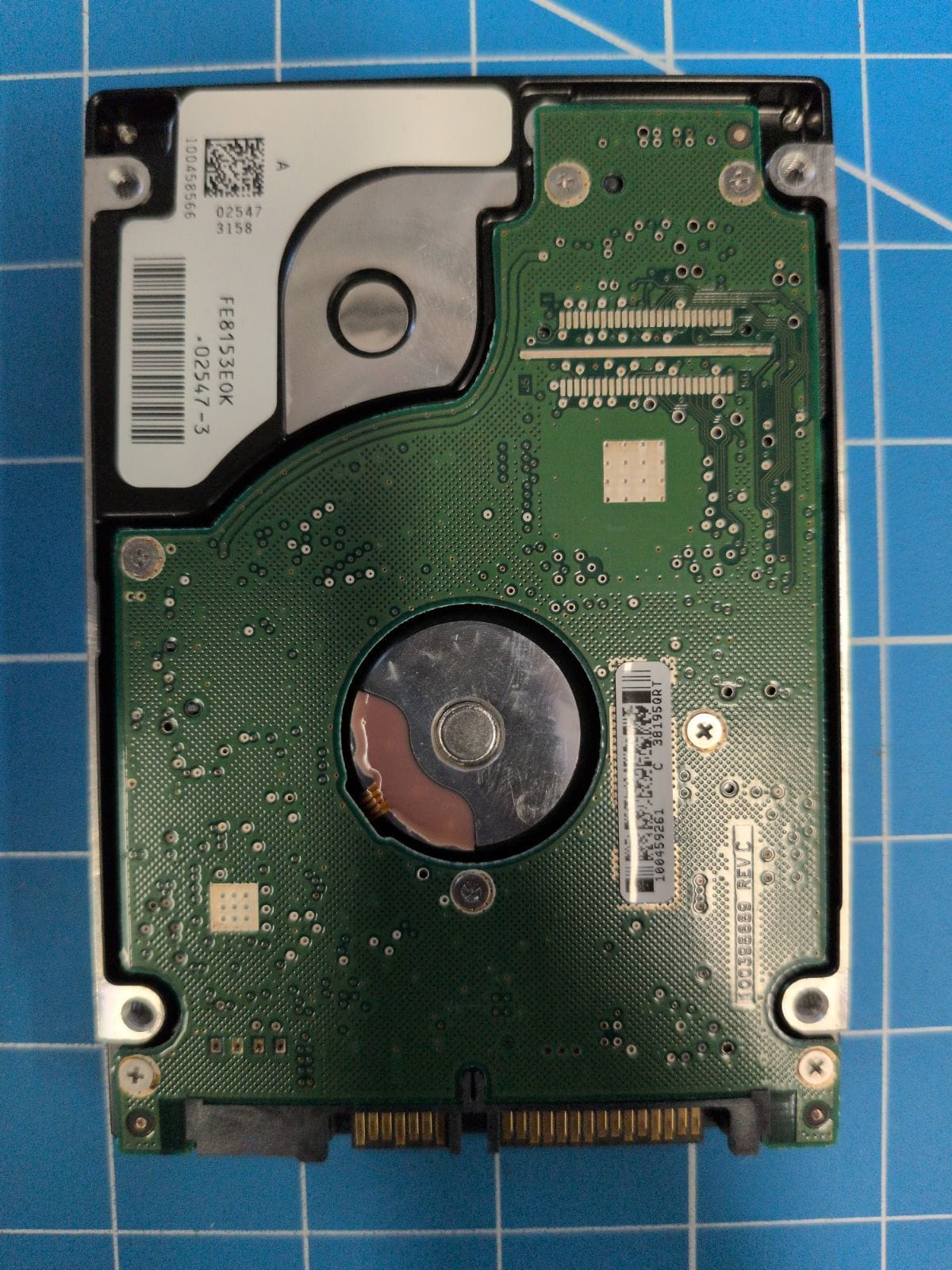 SG603 drive label (back)