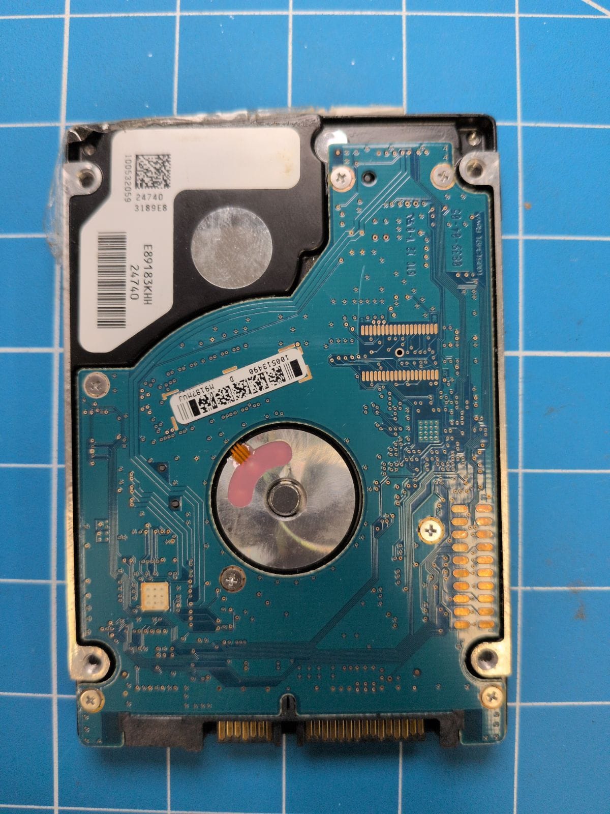 SG622 drive label (back)