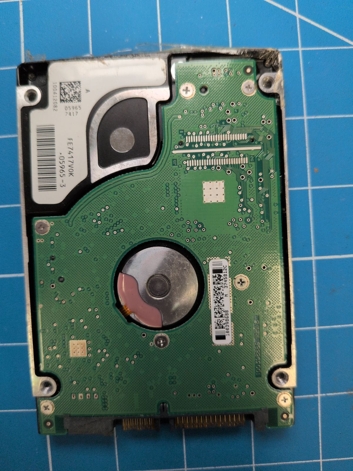 SG627 drive label (back)