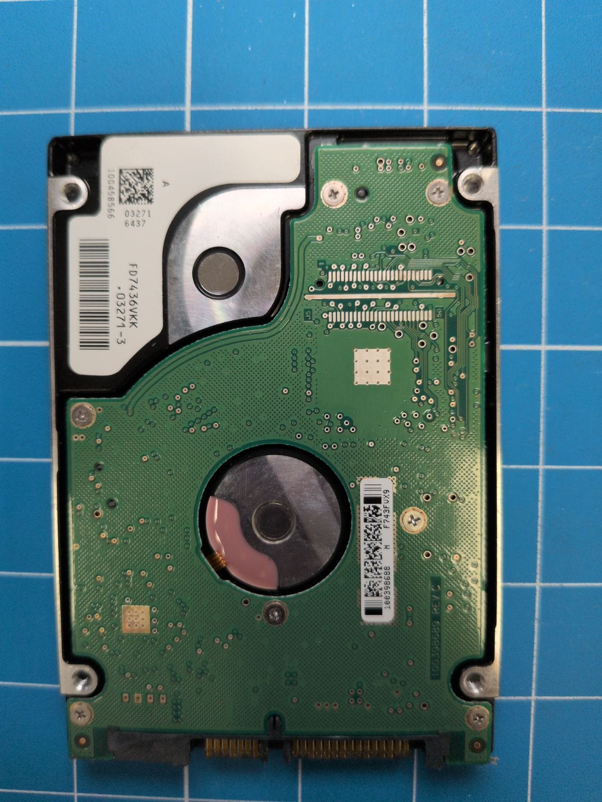 SG629 drive label (back)