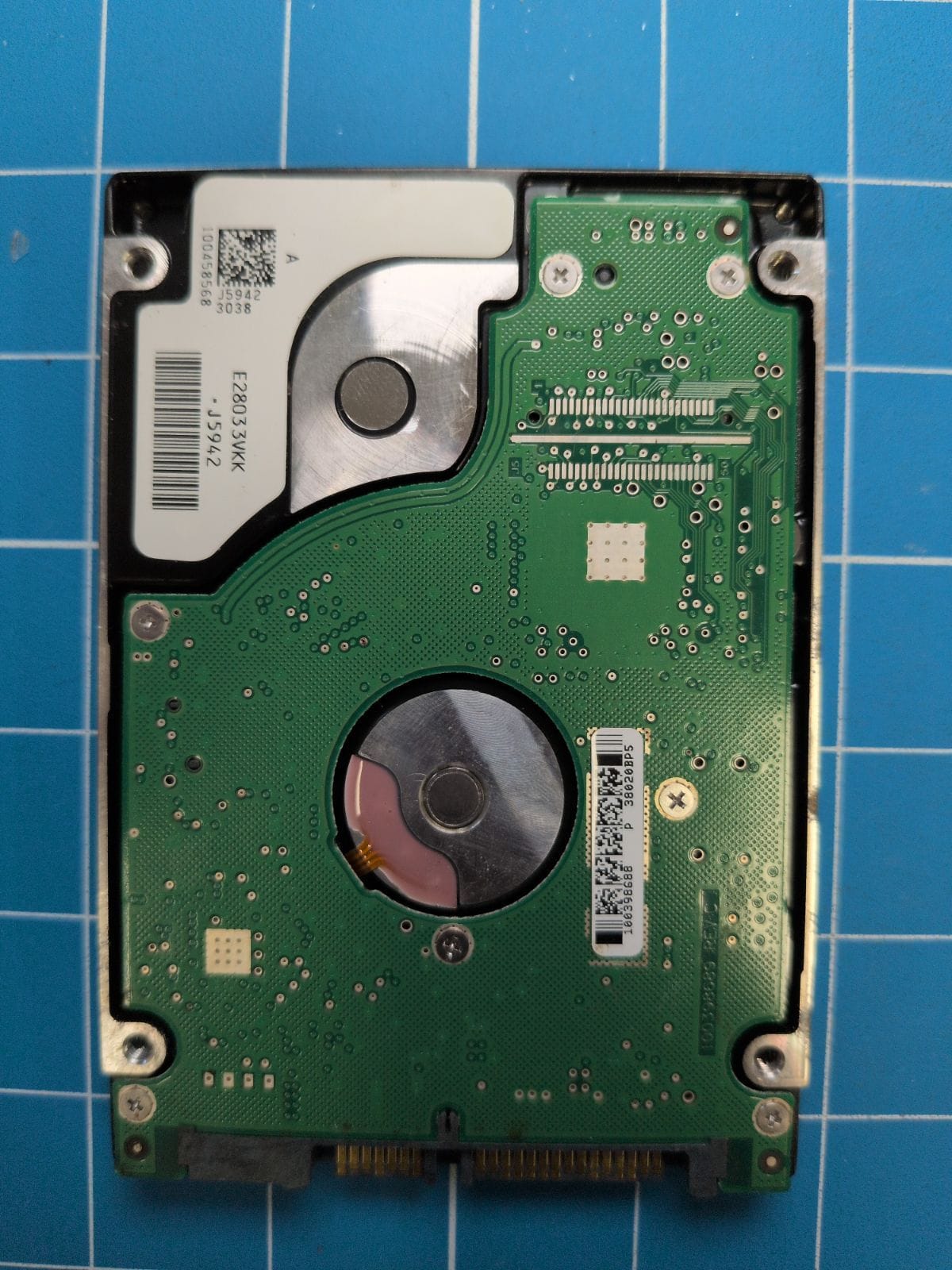 SG630 drive label (back)