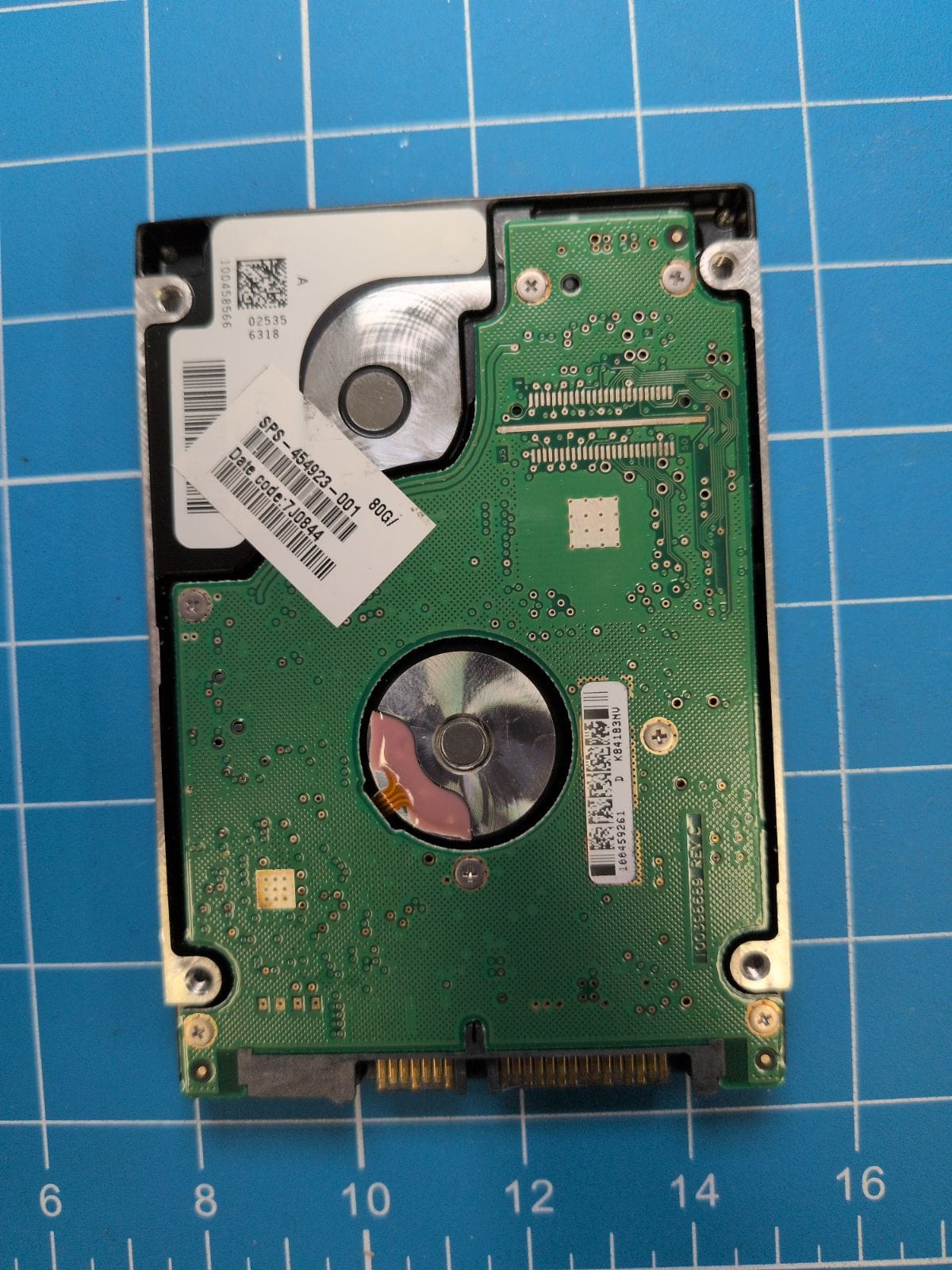 SG635 drive label (back)