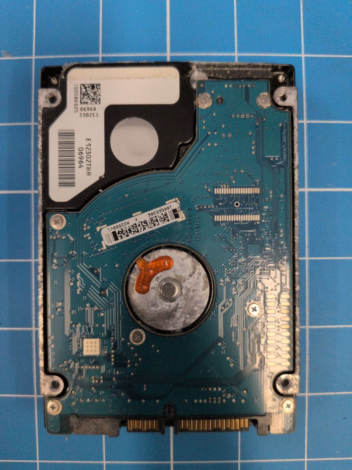 SG641 drive label (back)